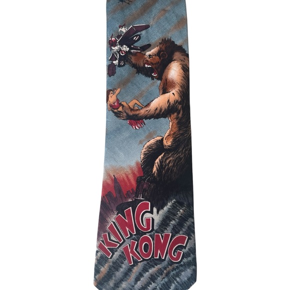 Vintage 90s King Kong American Film Classics Tie Movies Colorful - Picture 2 of 5